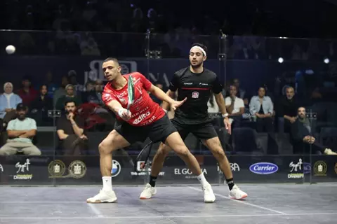 تأهل مصطفى عسل وهانيا الحمامي إلى ربع نهائي بطولة الجونة للاسكواش